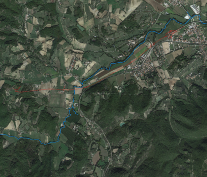 Studio idraulico di propagazione di piena a valle della diga di Arezzo sul Torrente Marroggia